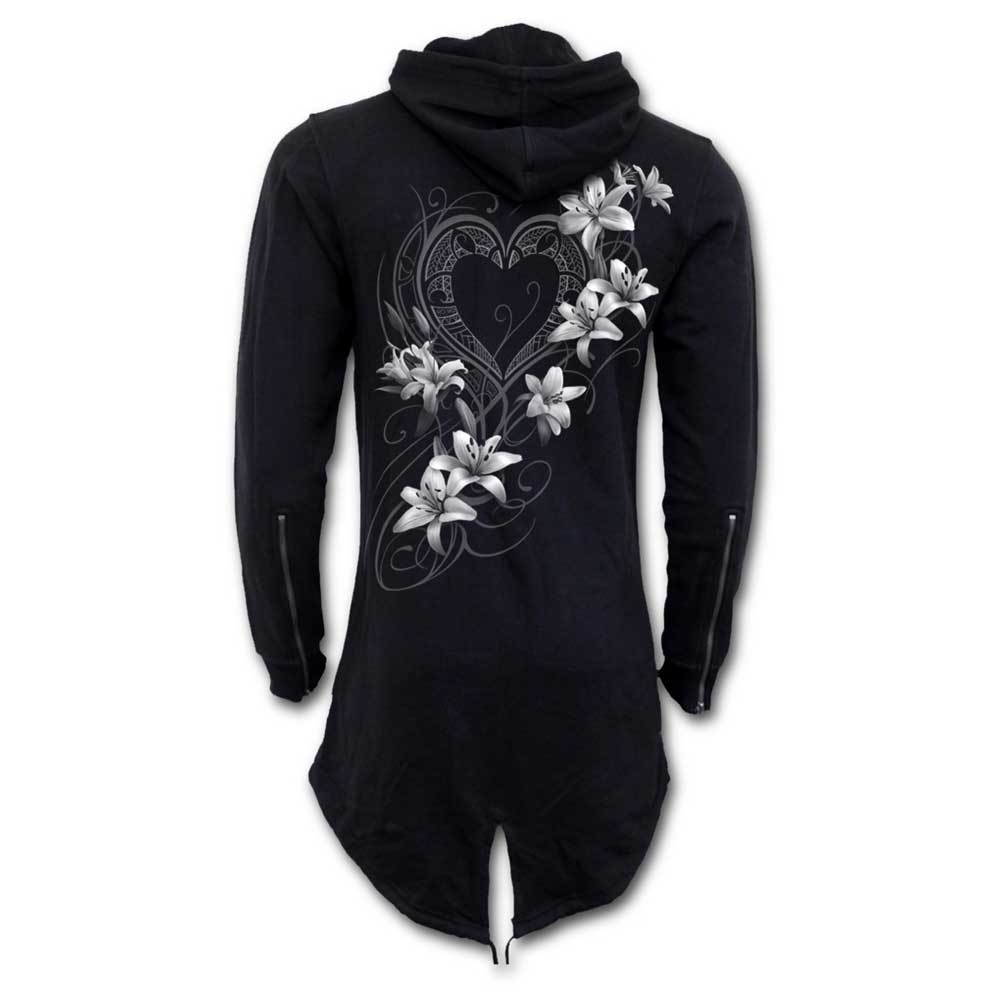 Spiral - PURE OF HEART Zip hoodie - Black